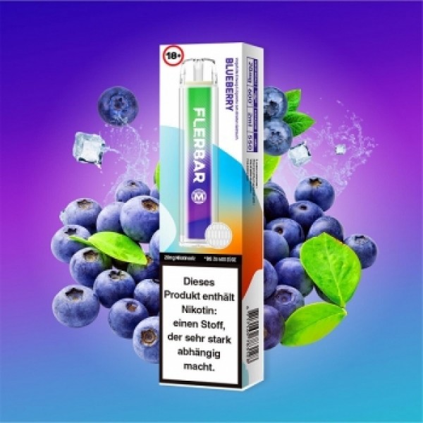 FLERBAR M - Blueberry EINWEG E-ZIGARETTE 20mg