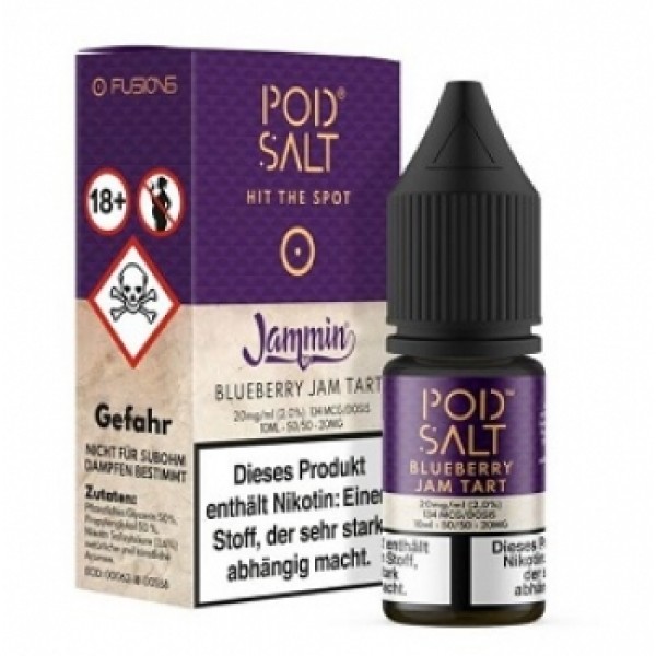 Pod Salt - Fusion Blueberry Jam Tart 10 ml - 20 mg