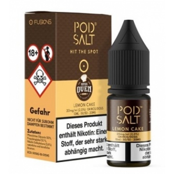 Pod Salt - Fusion Lemon Cake 10 ml - 20 mg