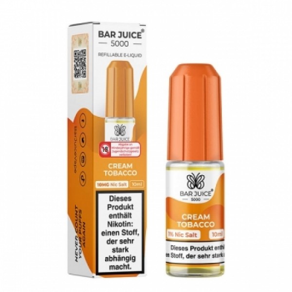 Bar Juice 5000 - Cream Tobacco - Nikotinsalz 20mg