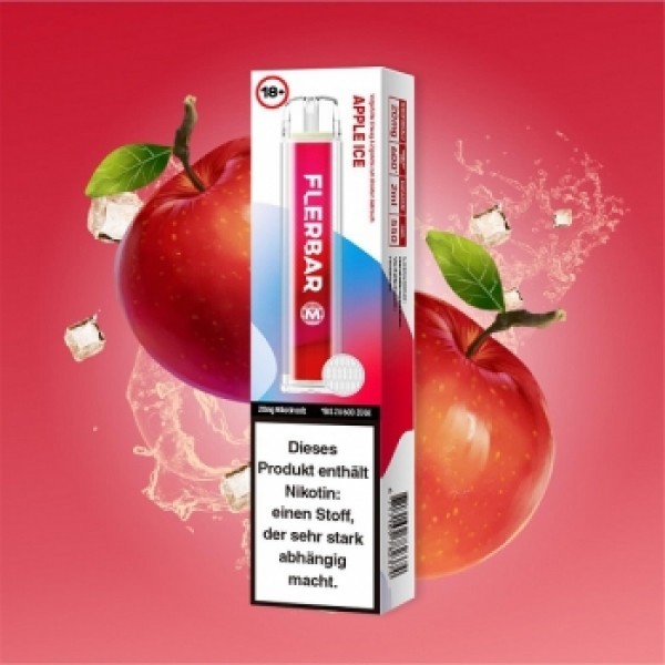 FLERBAR M - Apple Ice EINWEG E-ZIGARETTE 20mg