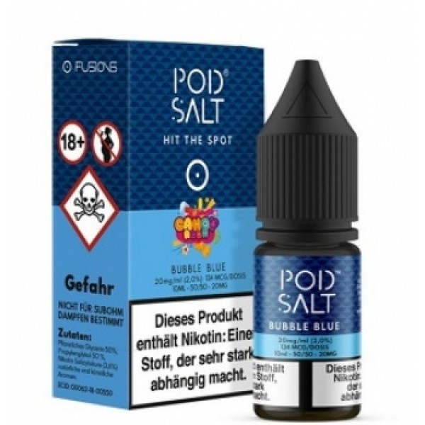 Pod Salt - Fusion Bubble Blue 10 ml - 20 mg