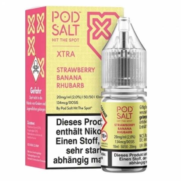 Pod Salt - Strawberry Banana Rhubarb 10 ml