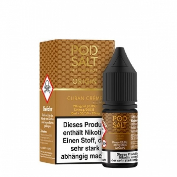 Pod Salt - Cuban Creme Tobacco 10 ml 20 mg